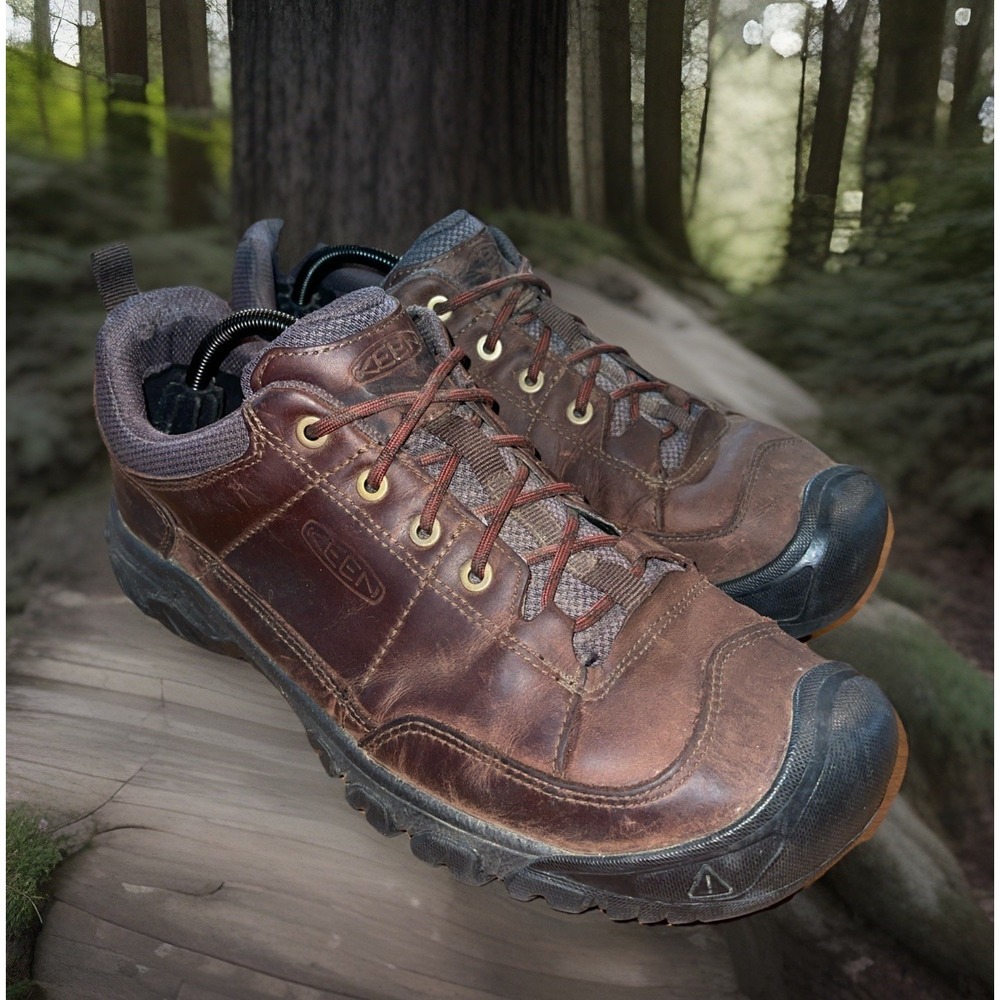Keen Targhee III Oxford Shoes Men 11.5 Brown Leather Hiking Camp Outdoor 1022513